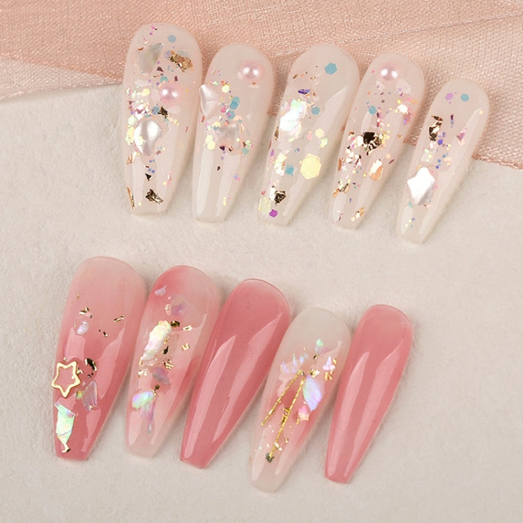 3 Boxes Nail Decorations Shell Sequins Nail Jewelry