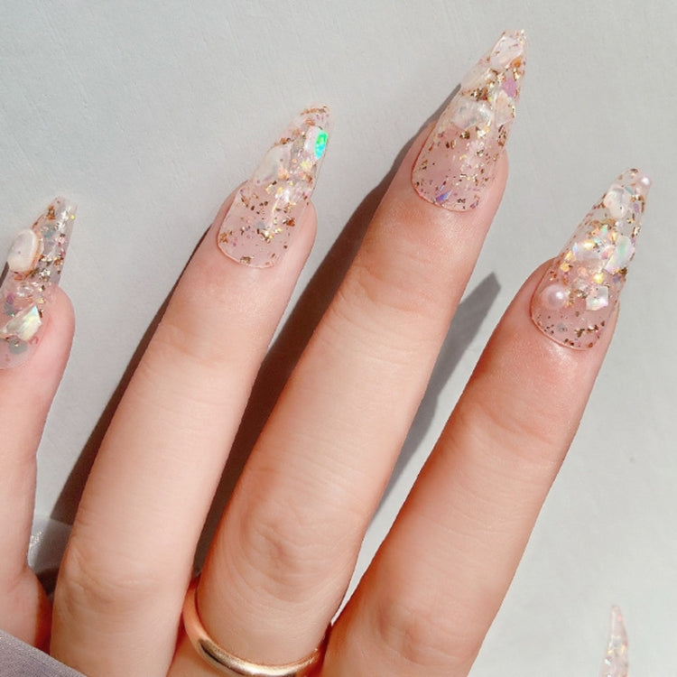 3 Boxes Nail Decorations Shell Sequins Nail Jewelry