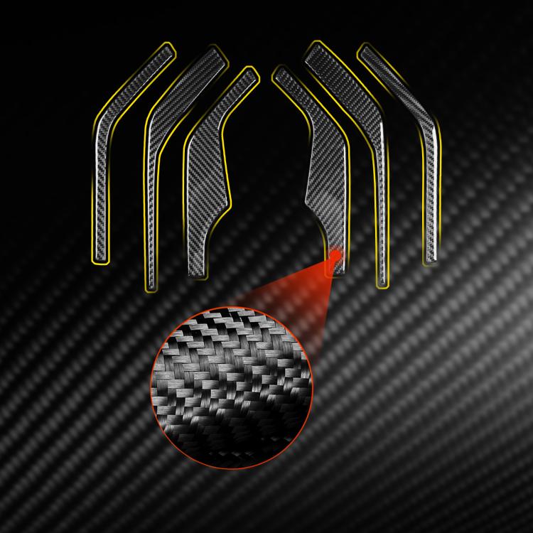 For Chevrolet Corvette C8 6pcs /Set Inner A-Pillar Speaker Sticker - Black