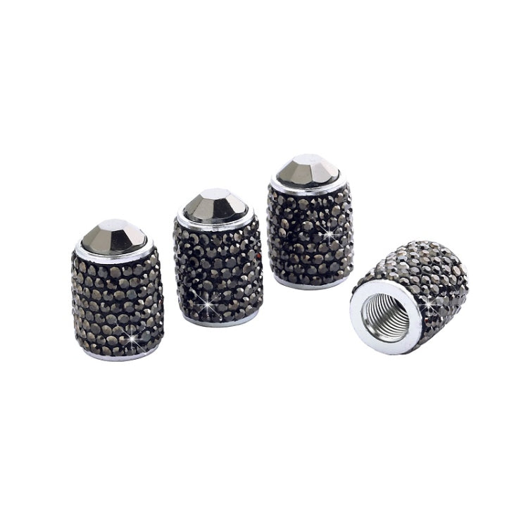 Car Tyre Aluminium Full Diamond Valve Cap With Seal