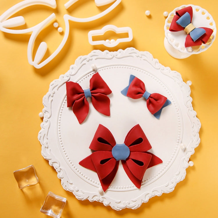 Flip Sugar Cake Biscuit Decoration Bow Baking Mould, Specification: Style 3