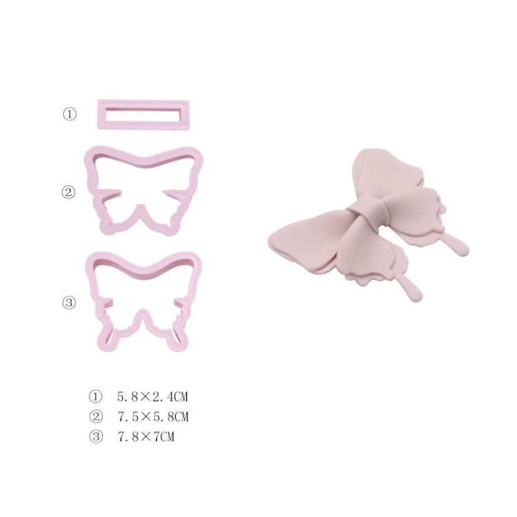 Flip Sugar Cake Biscuit Decoration Bow Baking Mould, Specification: Style 5