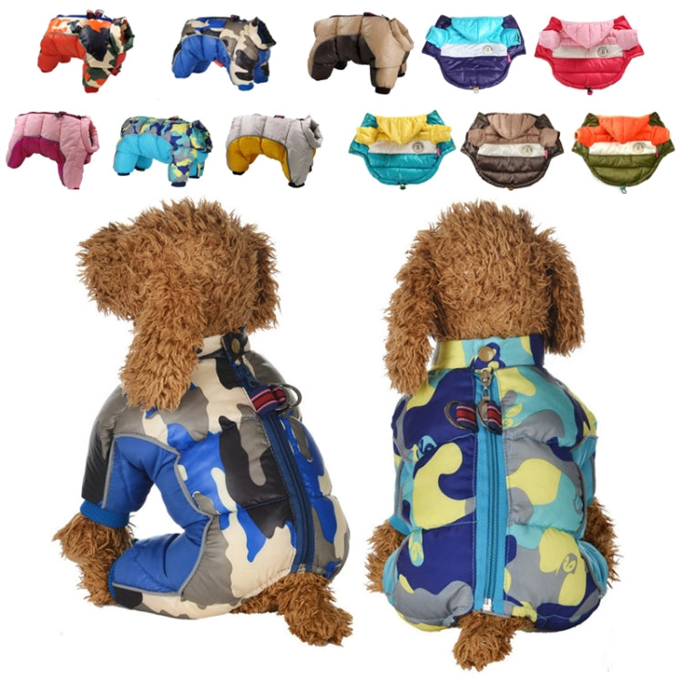 Autumn/Winter Dog Warm Cotton Jacket Pet Clothes, Color: