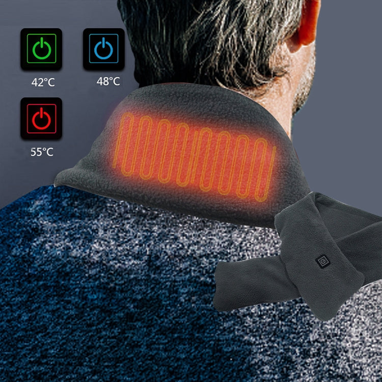 Heated Scarf Three Gear Adjustment Warm Fleece Cold Scarf