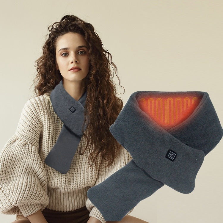 Heated Scarf Three Gear Adjustment Warm Fleece Cold Scarf