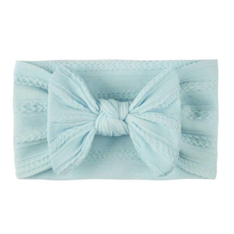 5 PCS Soft Jacquard Nylon Children Headwear Baby Bow Headband