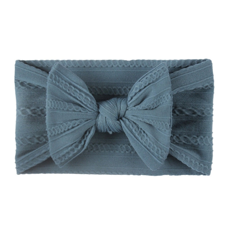 5 PCS Soft Jacquard Nylon Children Headwear Baby Bow Headband
