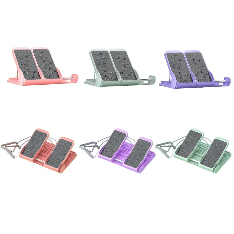 Magnetic 3D Massage Upgrade Large Angle Stretching Pedal Foot Calf Stretcher Board With Pull Cord Pink
