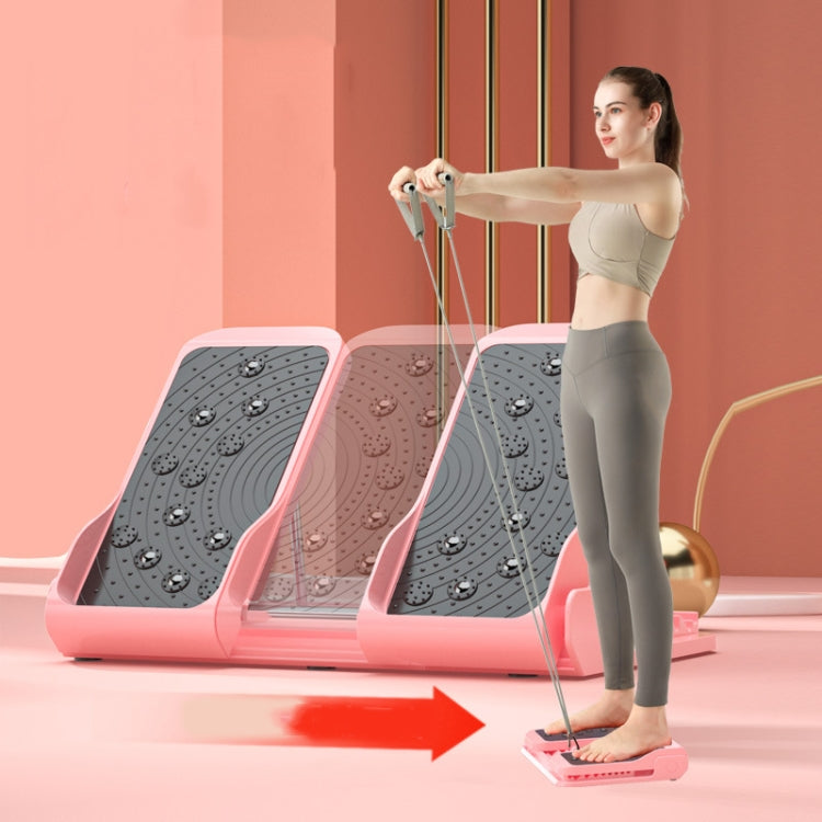Magnetic 3D Massage Upgrade Large Angle Stretching Pedal Foot Calf Stretcher Board With Pull Cord Pink