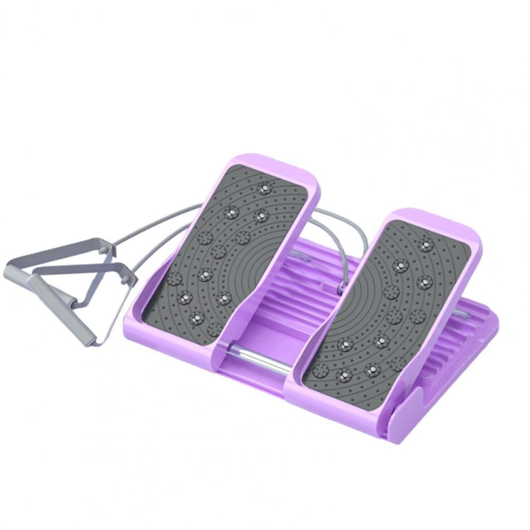 Magnetic 3D Massage Upgrade Large Angle Stretching Pedal Foot Calf Stretcher Board With Pull Cord  Purple