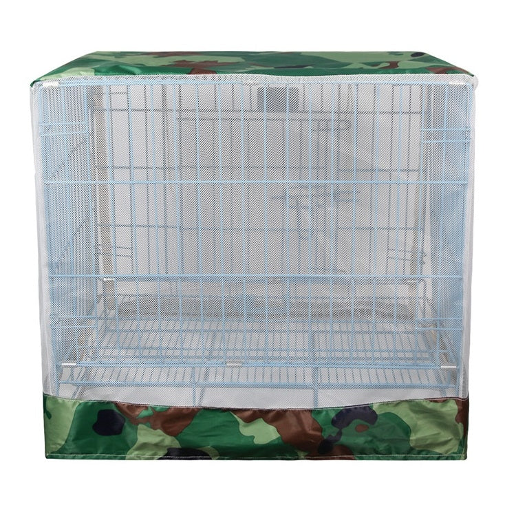 Camouflage Pet Crate Outdoor Rainproof Sun Pprotection Mosquito Net, Size: 99x66x78cm