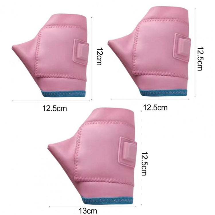 1 Pair Adjustable Temperature Rechargeable Intelligent Electric Heating Gloves Half Finger Gloves, Size: M