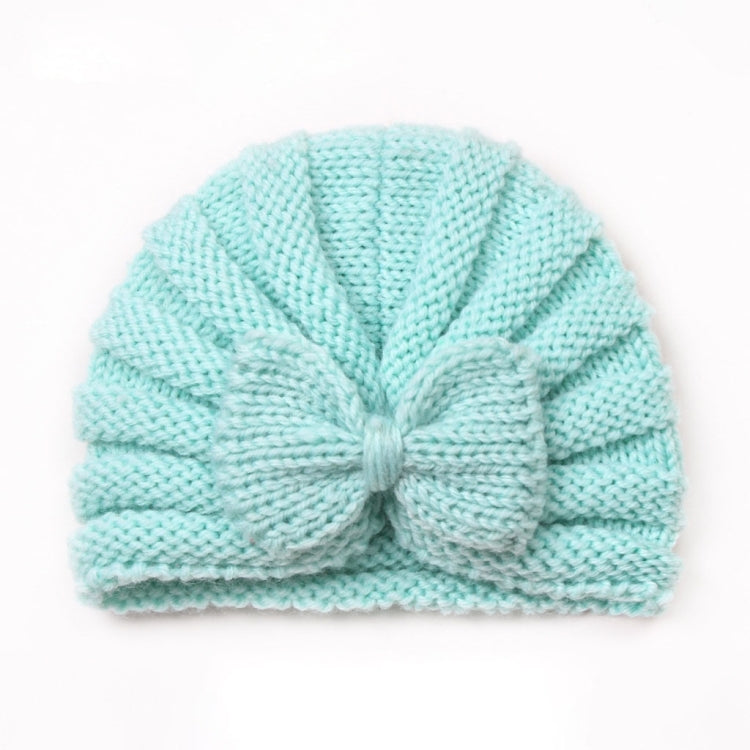 3 PCS X-22035 Autumn and Winter Baby Bow Knitted Hat Children Warming Wool Cap