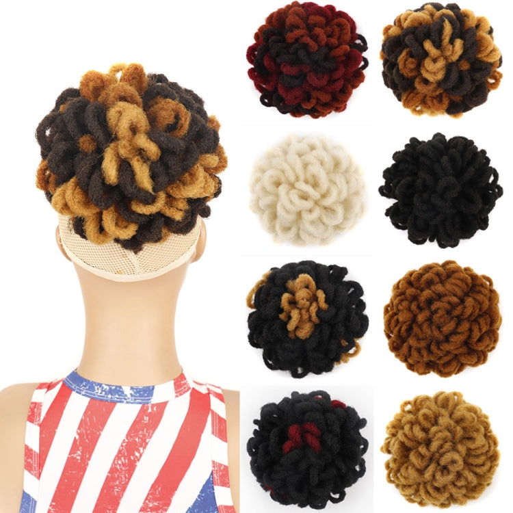 LSFBZB Drawstring Dreadlocks Wig Caterpillar Dreadlock Shaggy Hair Bun, Spec: 27