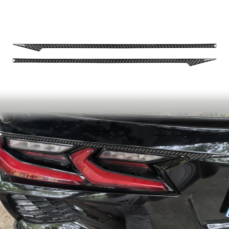 For Chevrolet Corvette C8 2pcs /Set Taillight Decorative Sticker - Black