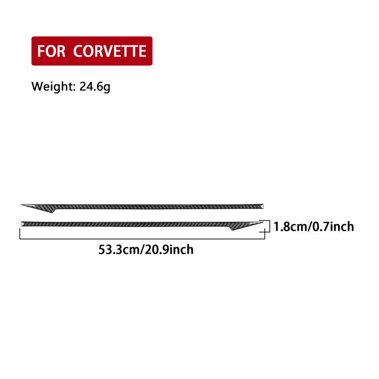 For Chevrolet Corvette C8 2pcs /Set Taillight Decorative Sticker - Black