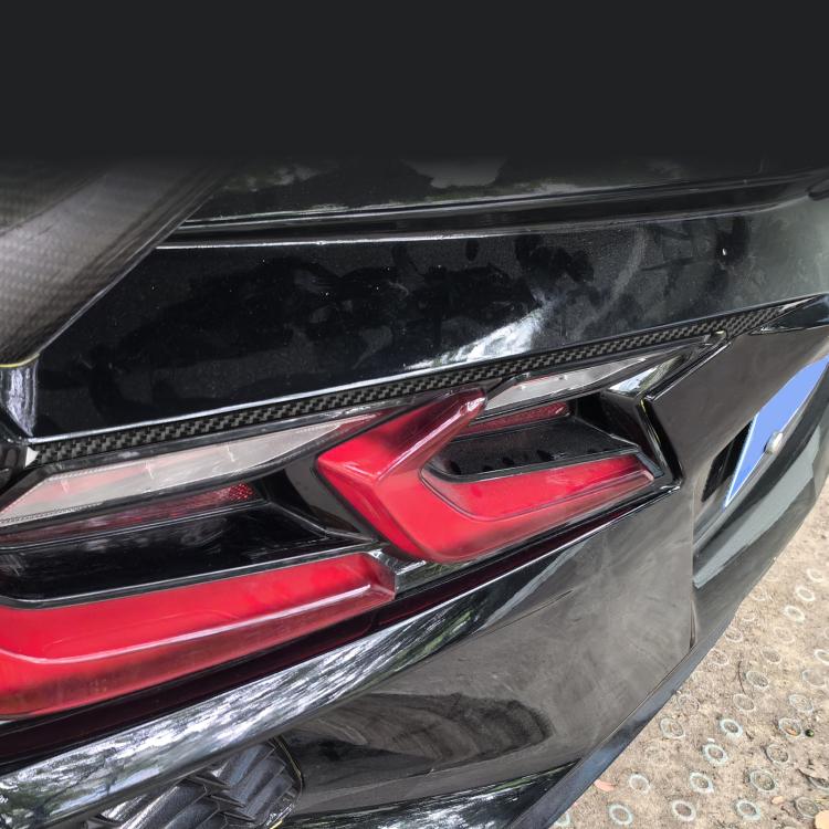 For Chevrolet Corvette C8 2pcs /Set Taillight Decorative Sticker - Black