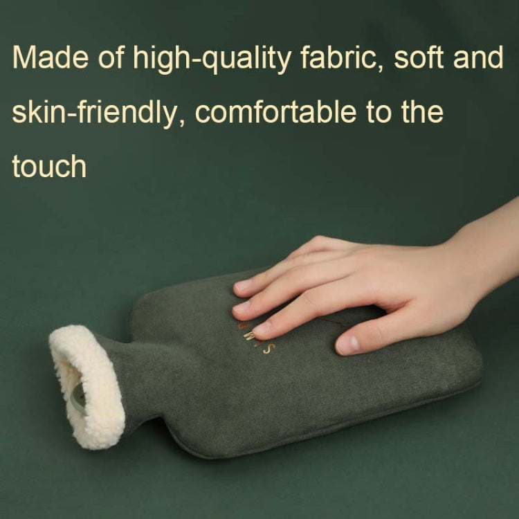ZS0030 1000ml Plush Water-Filled Hot Water Bags Explosion-Proof Warming Water Bottle