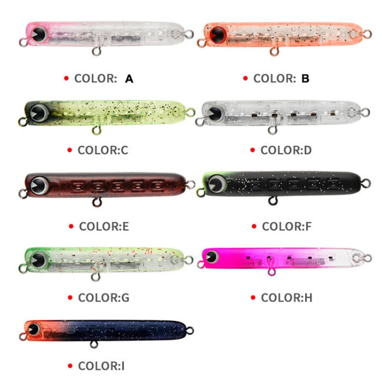 3pcs 4.8g 60mm Microbacter Pencil Top Horse Mouth Lure Bait Bionic Bait
