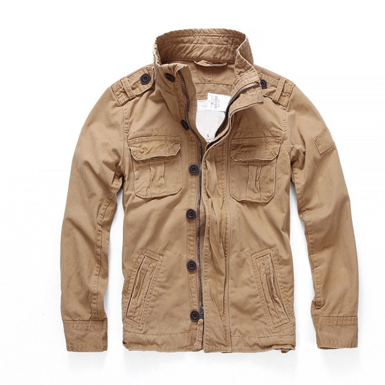 Autumn And Winter Middle Aged Men Jacket Casual Workers Dress Denim Jackets Clothes, Size: