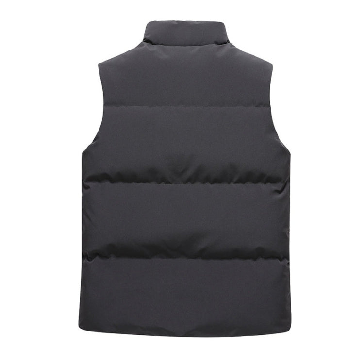 Men Vest Down Cotton Thickened Outerwear Jacket, Size: