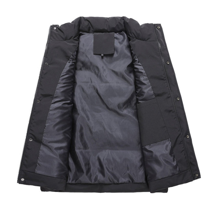 Men Vest Down Cotton Thickened Outerwear Jacket, Size: