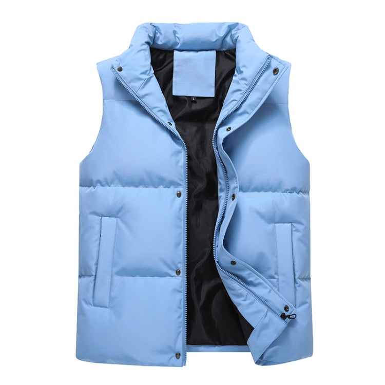 Men Vest Down Cotton Thickened Outerwear Jacket, Size: