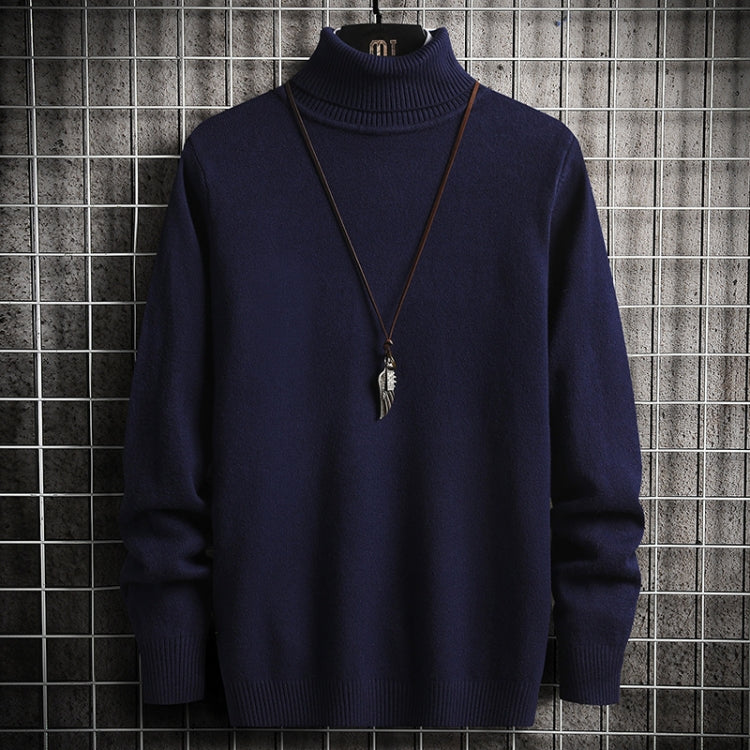JT High-Collar Long-Sleeved Men Sweater Casual Autumn And Winter Knit Clothes, Size: