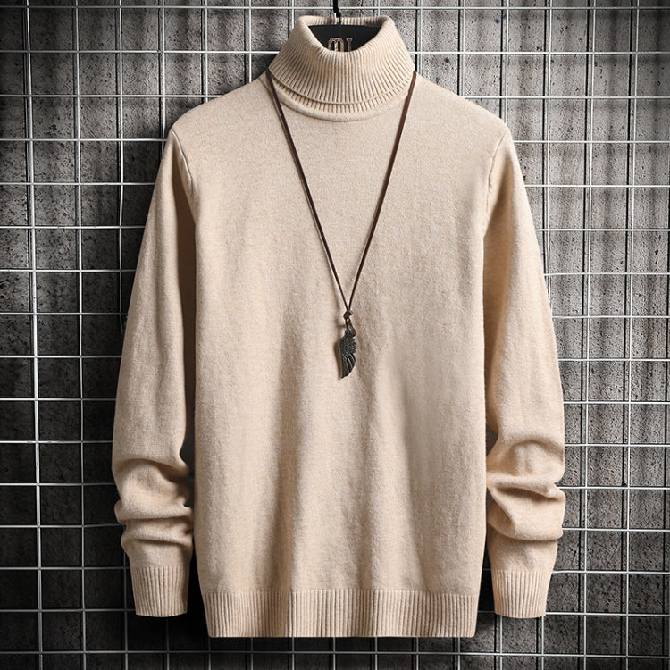 JT High-Collar Long-Sleeved Men Sweater Casual Autumn And Winter Knit Clothes, Size: