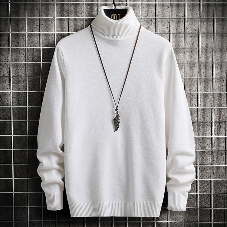 JT High-Collar Long-Sleeved Men Sweater Casual Autumn And Winter Knit Clothes, Size: