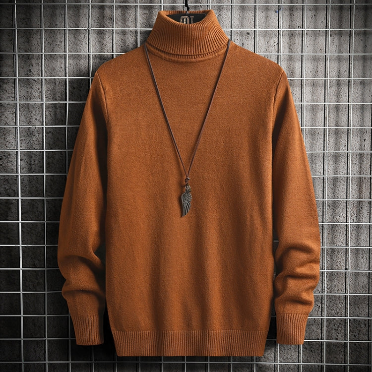 JT High-Collar Long-Sleeved Men Sweater Casual Autumn And Winter Knit Clothes, Size: