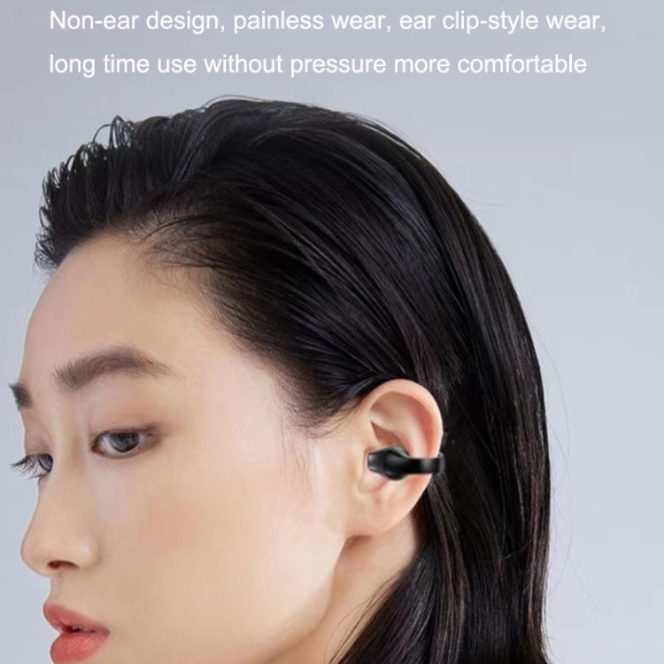 S3 Bone Conduction Sports Drop Off Noise Reduction Wireless Bluetooth TWS Earphone, Style: Without Digital Edition (White)
