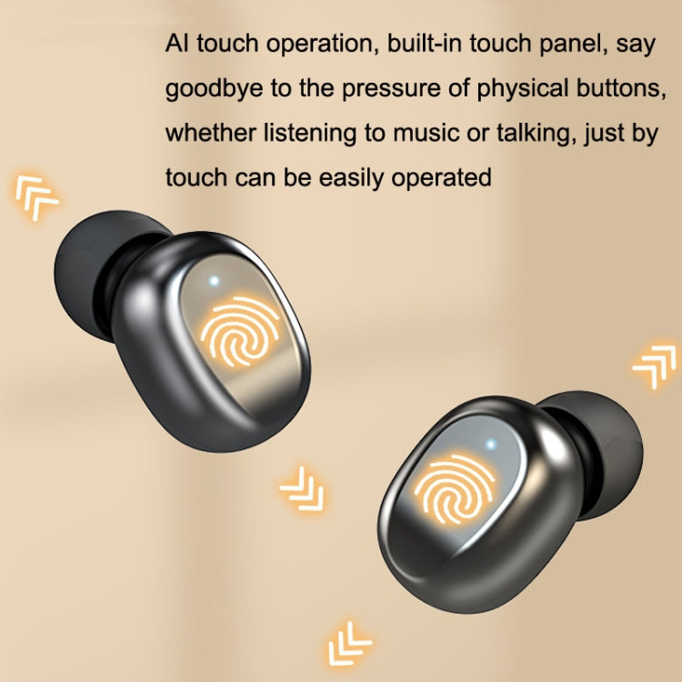 Slide Cover Wireless Bluetooth 5.2 Mirror In-Ear Digital Display Binaural Talking TWS Earphone