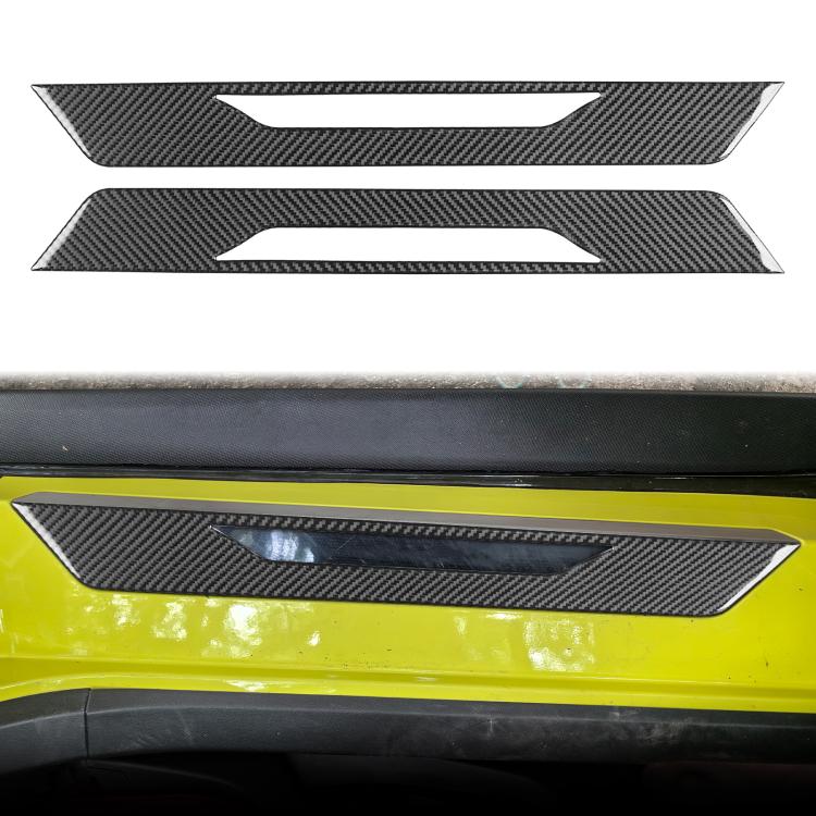 For Chevrolet Corvette C8 2pcs /Set Door Sill Decorative Sticker - Black