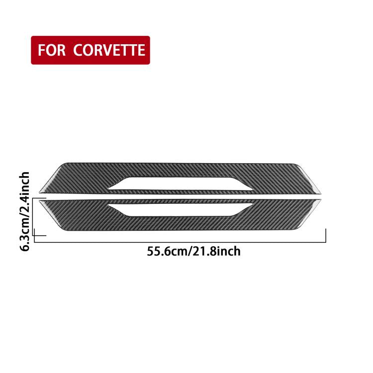 For Chevrolet Corvette C8 2pcs /Set Door Sill Decorative Sticker - Black