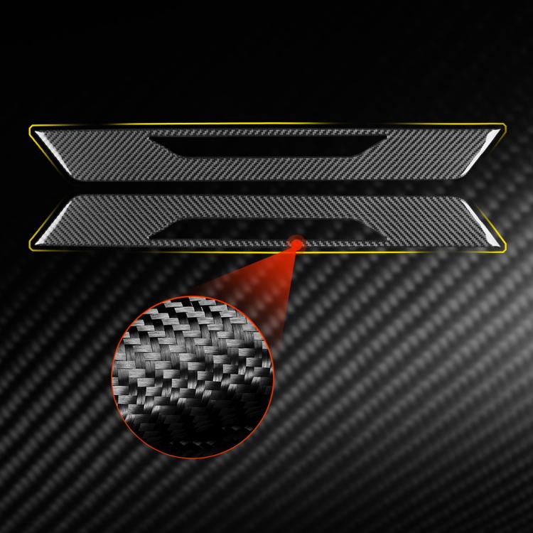 For Chevrolet Corvette C8 2pcs /Set Door Sill Decorative Sticker - Black