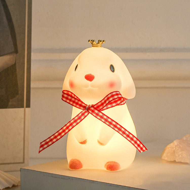 KTX-352 Cartoon Animal Shape Atmosphere Lamp Desktop Decoration LED Night Light, Spec: Crown Rabbit