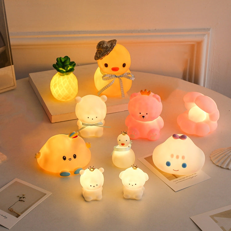 KTX-352 Cartoon Animal Shape Atmosphere Lamp Desktop Decoration LED Night Light, Spec: Crown Rabbit