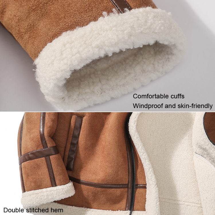 975 Men Autumn And Winter Lamb Cashmere Cotton Jacket, Size: