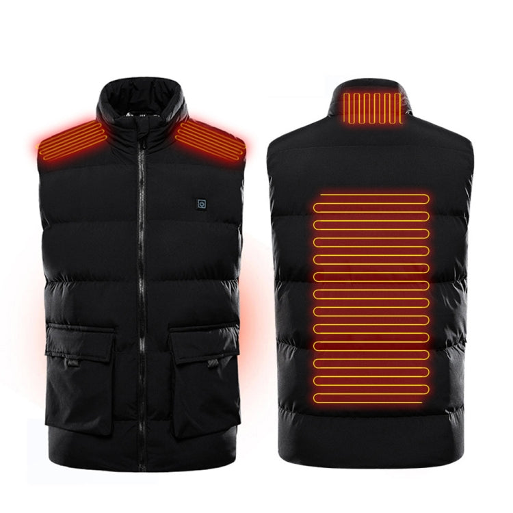 Winter Intelligent Heating Vest USB Warm Undershirt, Size: