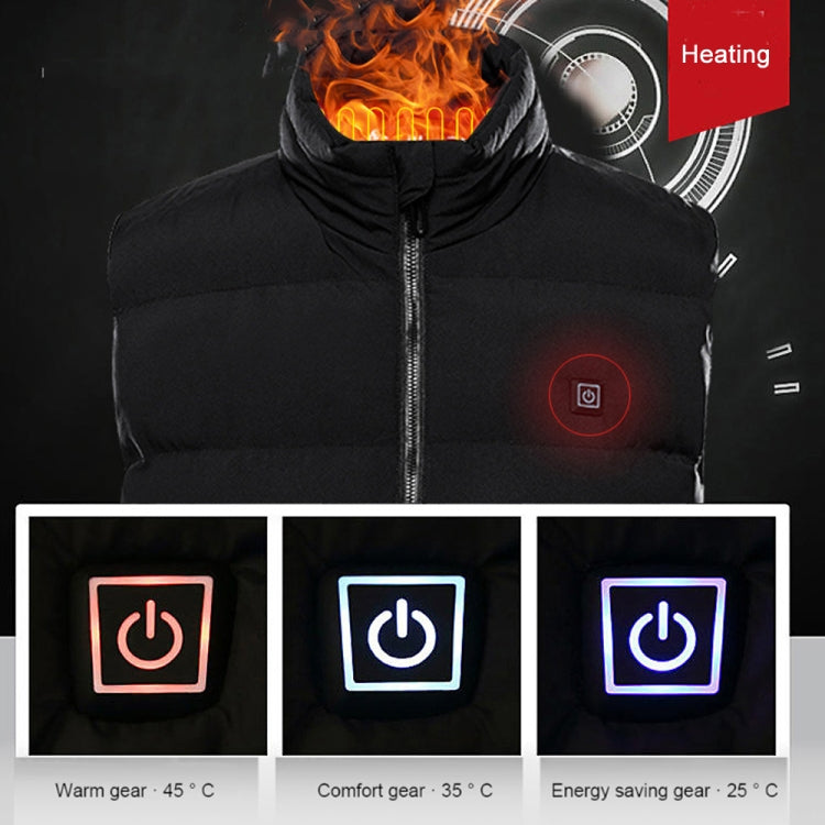 Winter Intelligent Heating Vest USB Warm Undershirt, Size: