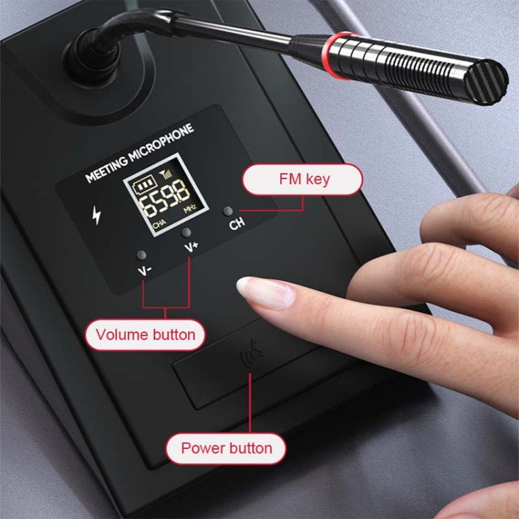 WH12 USB Charging Smart Noise Canceling Wireless Conference Microphone, Spec: 1 For 1