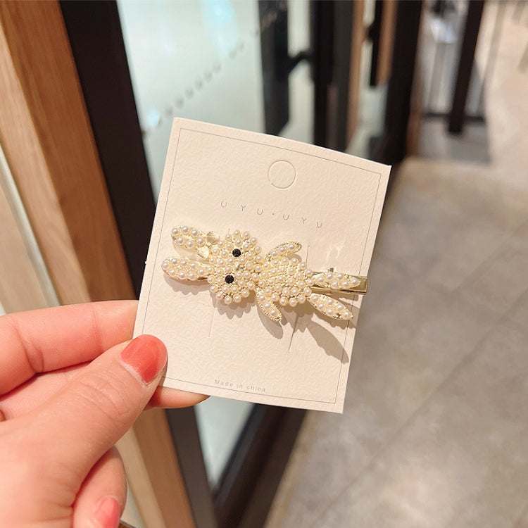 10pcs Pearl Rhinestone Hair Clip Side Bangs Hair Headdress
