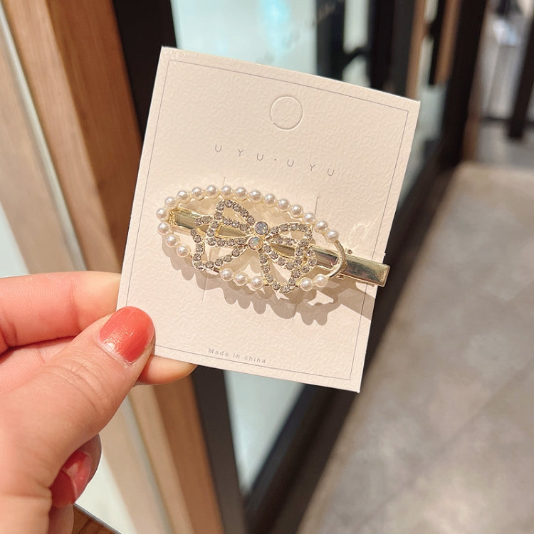 10pcs Pearl Rhinestone Hair Clip Side Bangs Hair Headdress