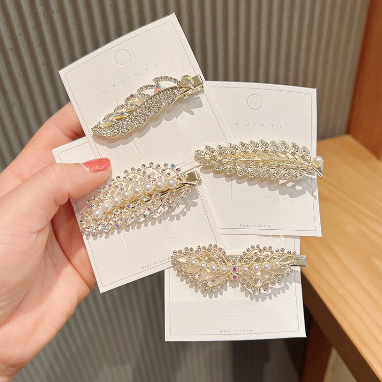 10pcs Pearl Rhinestone Hair Clip Side Bangs Hair Headdress