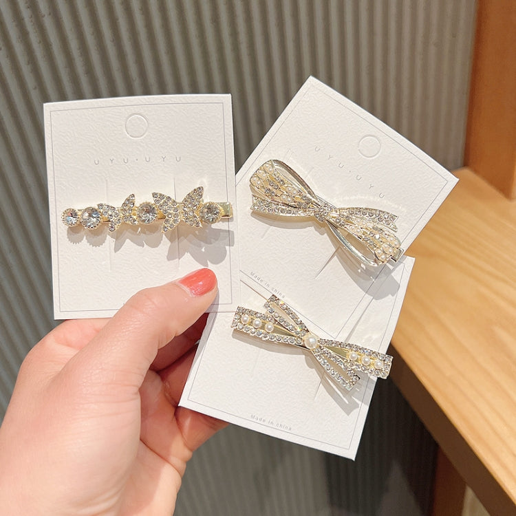10pcs Pearl Rhinestone Hair Clip Side Bangs Hair Headdress