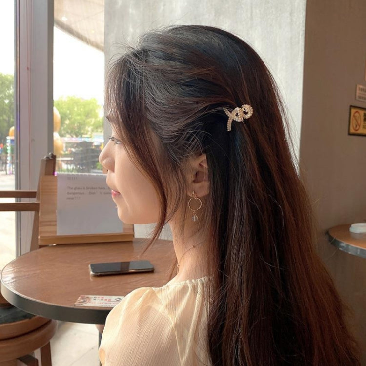 10pcs LD358 Bow Pearl Mini Hairpin Girl Bangs Hair Ornaments