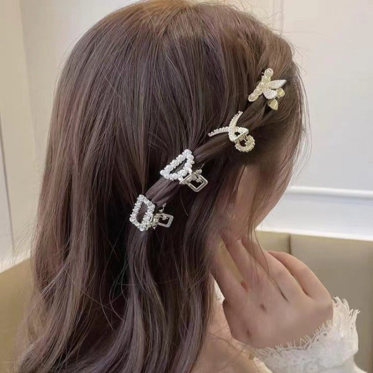 10pcs LD358 Bow Pearl Mini Hairpin Girl Bangs Hair Ornaments