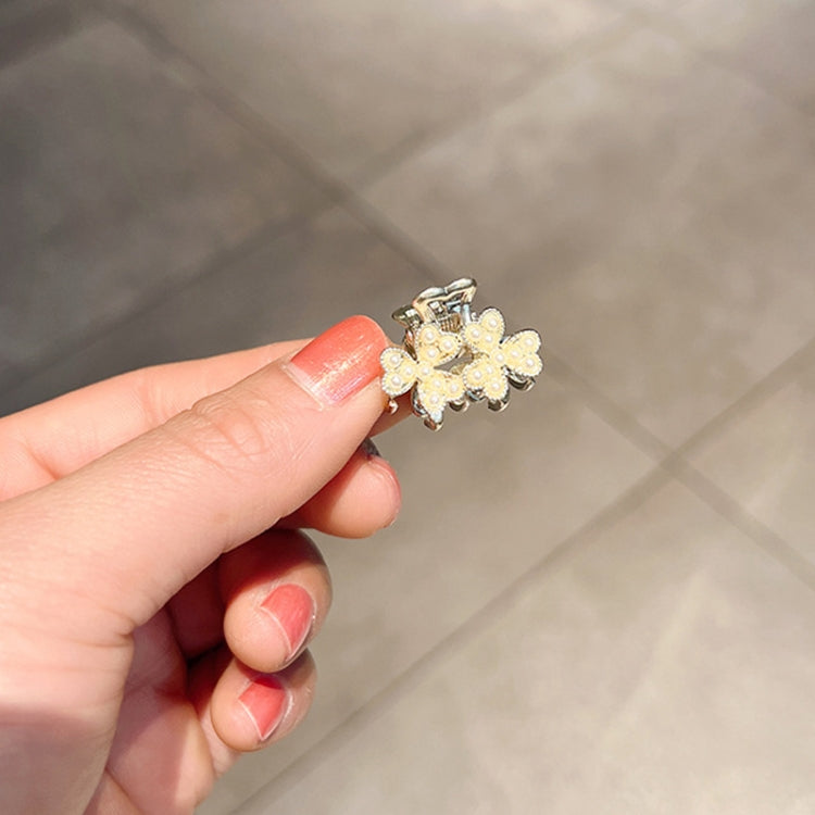 10pcs LD358 Three-petal Flower Pearl Mini Hairpin Girl Bangs Hair Ornaments