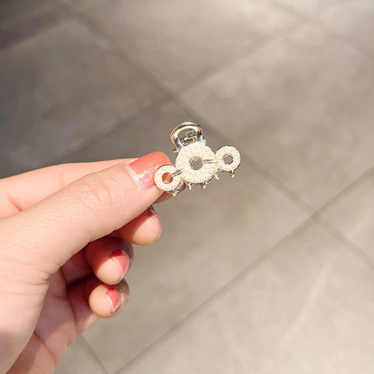 10pcs LD358 Three Circles Pearl Mini Hairpin Girl Bangs Hair Ornaments
